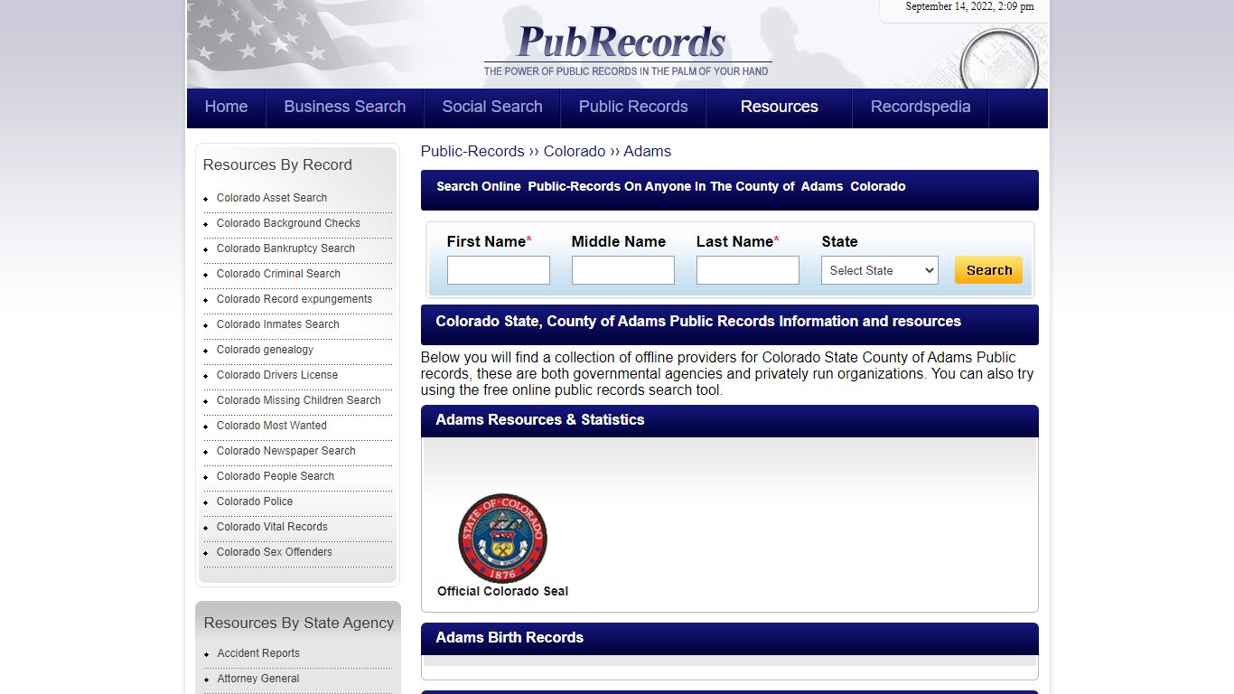Adams County, Colorado Public Records